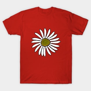 Beautiful, Cute, Pretty, White flower design. T-Shirt